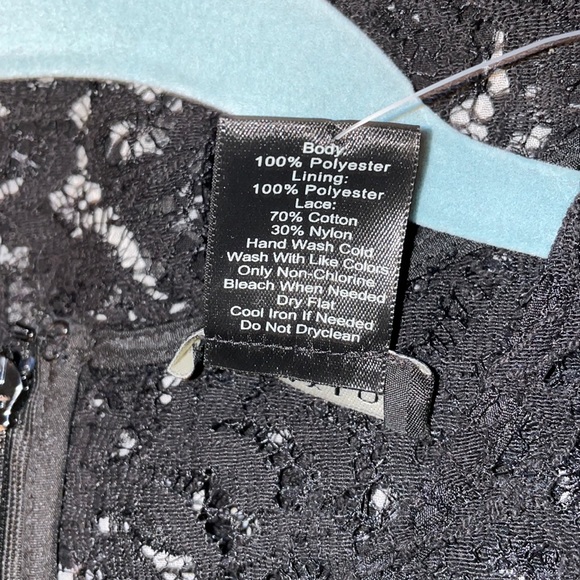 Ann Taylor Petite Black and White Floral Lace Dress - Picture 10 of 10